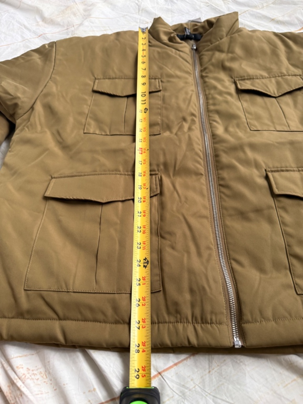 Forever 21 Shacket Jacket | XL | NWT Winter Shirt Jacket Utility Outerwear - Picture 5 of 5
